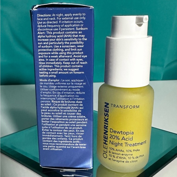 OLE HENRIKSEN DEWTOPIA 20% ACID NIGHT TREATMENT - BRAND NEW in the box! - Picture 11 of 13